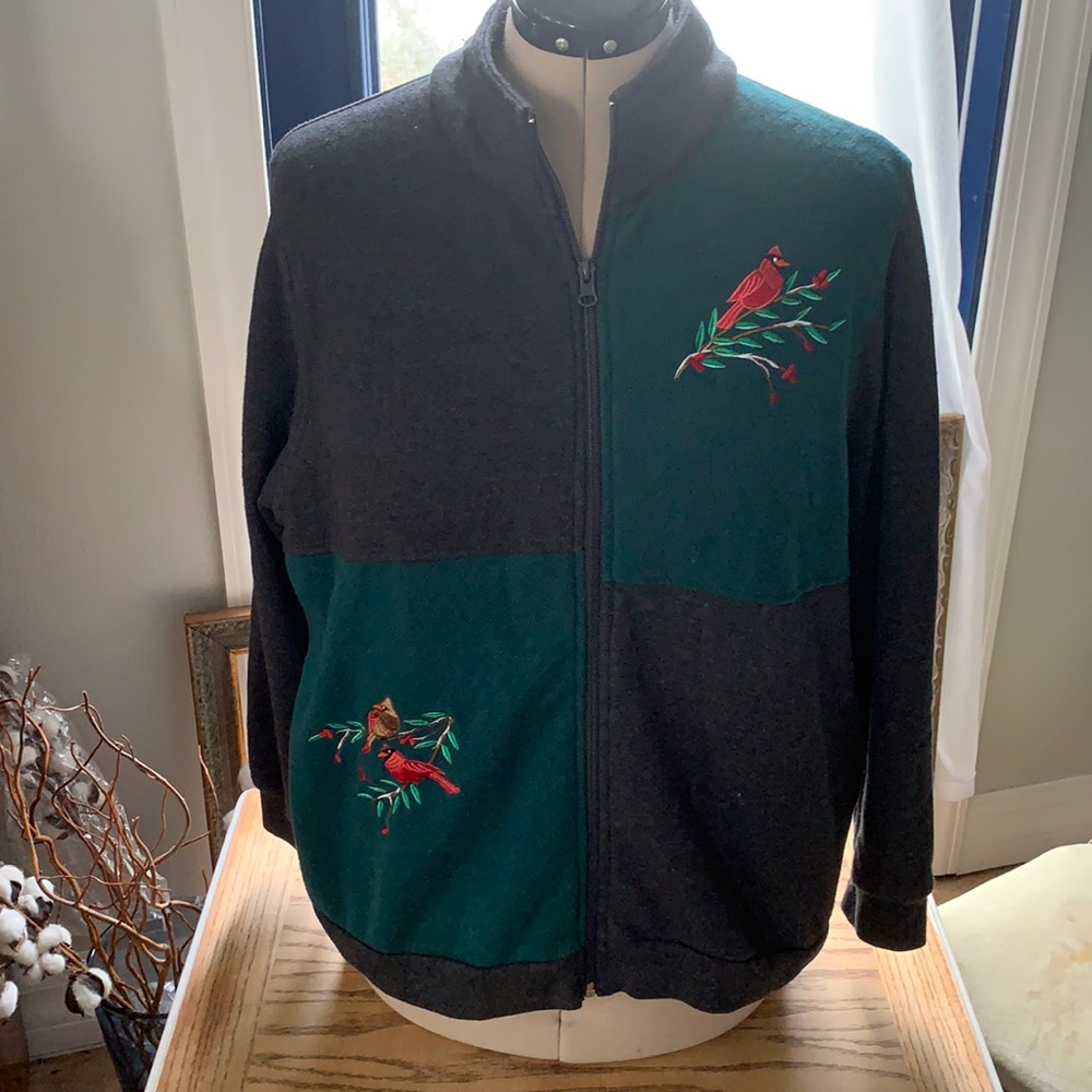 Sweater with zipper front